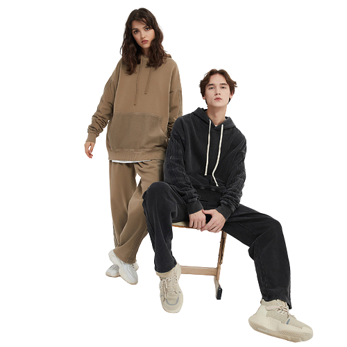 Heavy Cotton Washed Hoodie&Pants Set