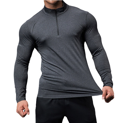 Quick Dry breathable Running Shirt Men Bodybuilding Sport T-shirt Long Sleeve