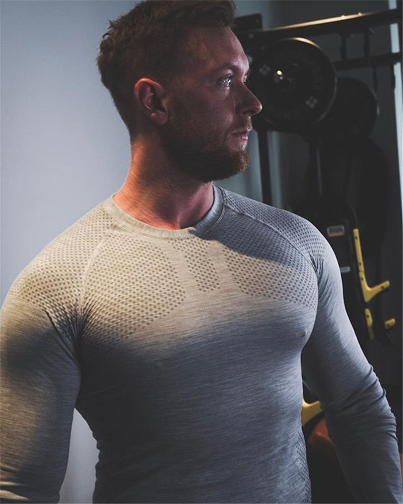 Long Sleeve Sports T Shirt Man Muscle Training