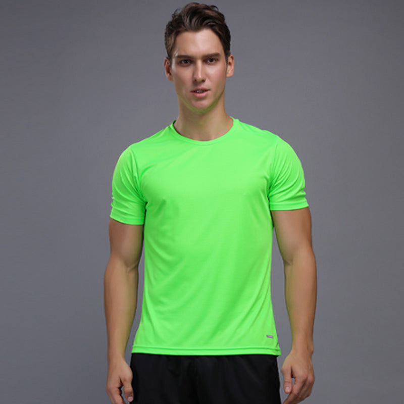 Outdoor sports training fitness clothes quick-drying men T-shirt set