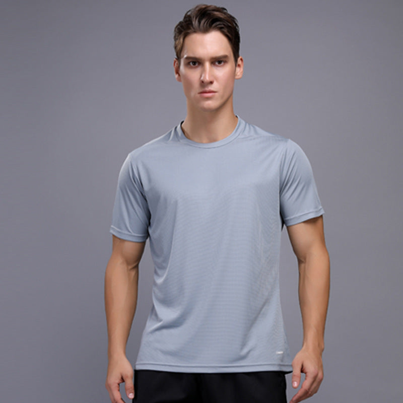 Outdoor sports training fitness clothes quick-drying men T-shirt set