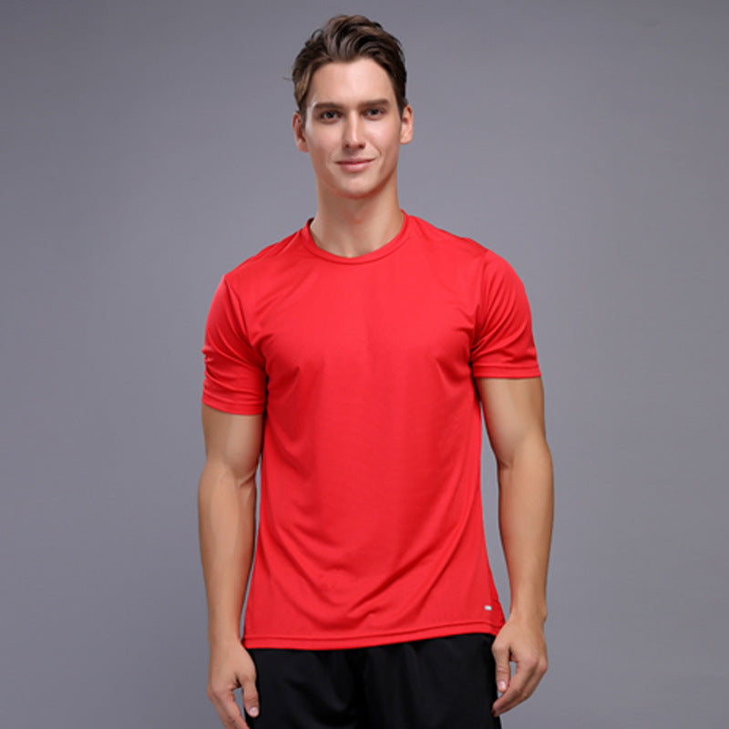 Outdoor sports training fitness clothes quick-drying men T-shirt set