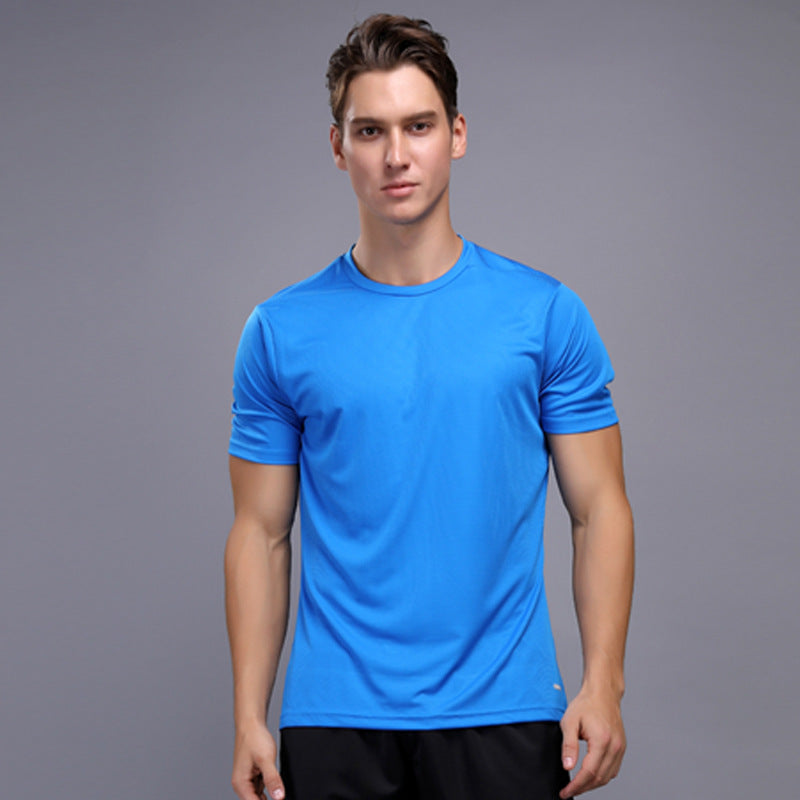 Outdoor sports training fitness clothes quick-drying men T-shirt set