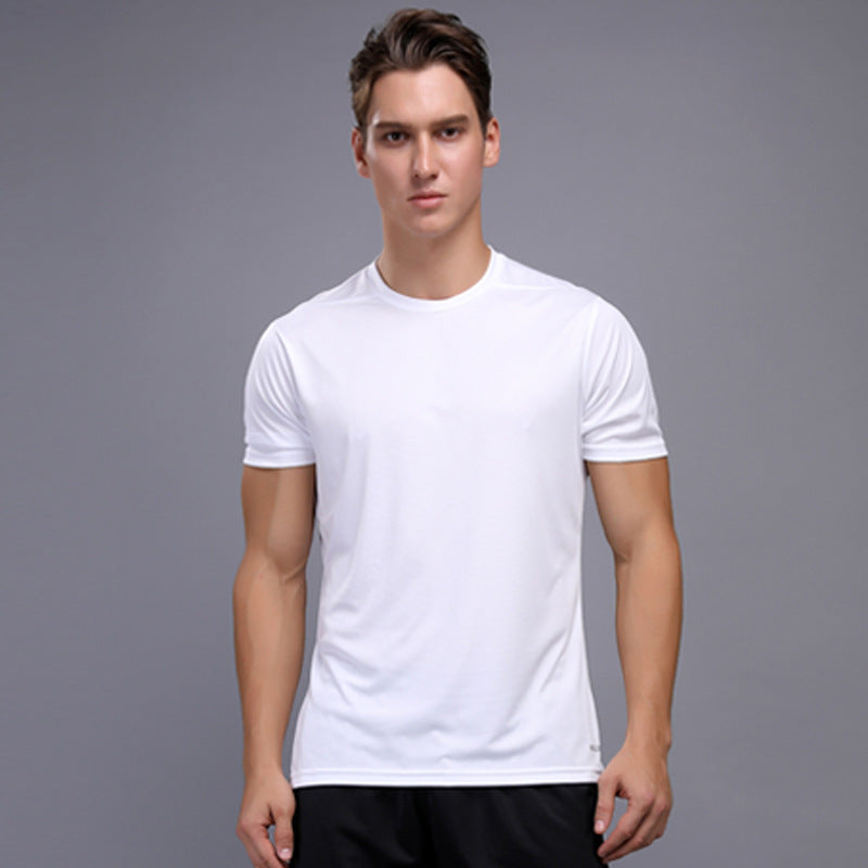 Outdoor sports training fitness clothes quick-drying men T-shirt set