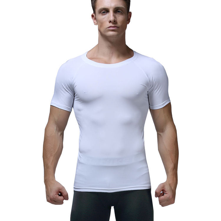 Men’s Pro Sports Tights Polyester Spandex T shirt