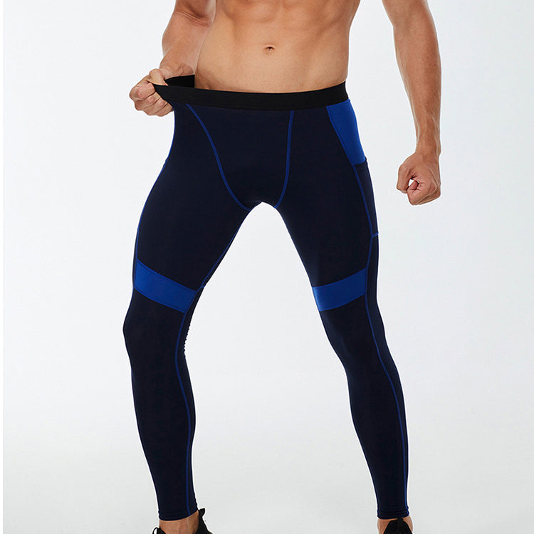 Men's Tights Compression Sports Leggings Pocket Pants