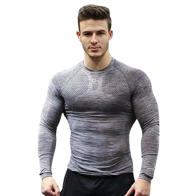 Long Sleeve Sports T Shirt Man Muscle Training