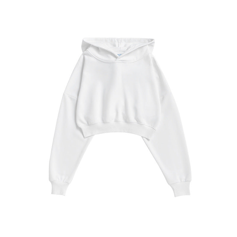 High Quality Cropped 2 Pieces Sweatpants Womens Short Hoodie Set