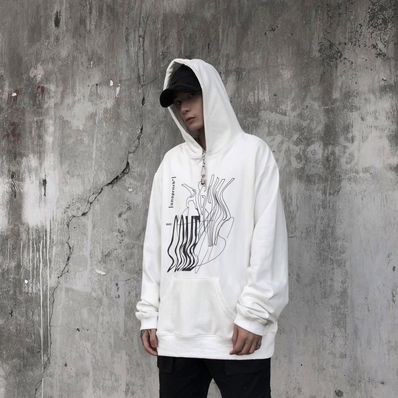 Cotton Oversize Street Wear Hoodie With Printed Unisex