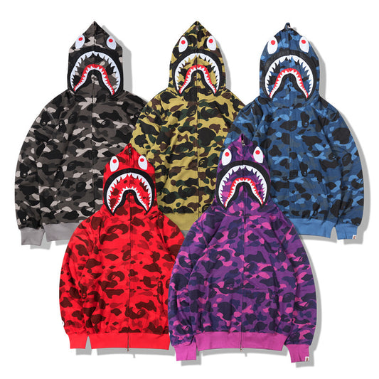 Bape Full Zip Up Shark Mouth Hoodies