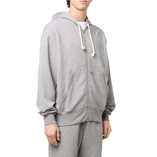 Oversized Cotton Sports Unisex Zip Up Hoodie