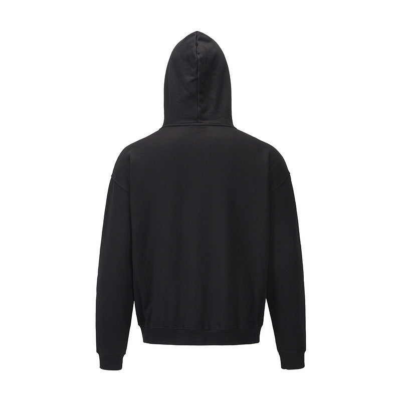 Double -head Full Zip Hoodie Custom logo Loose Shoulders