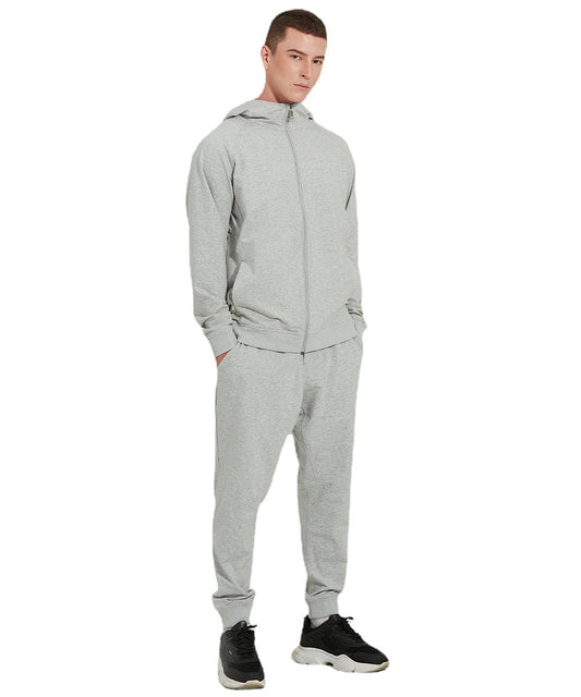 Zipper Hooded sweater jacket sports pants zipper pocket set