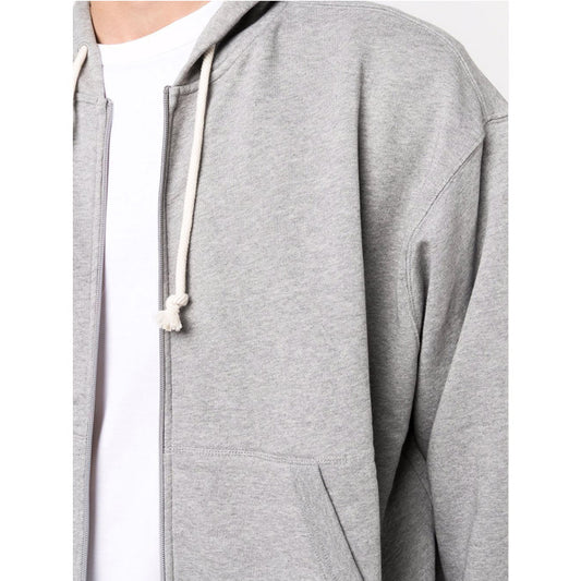 Oversized Cotton Sports Unisex Zip Up Hoodie