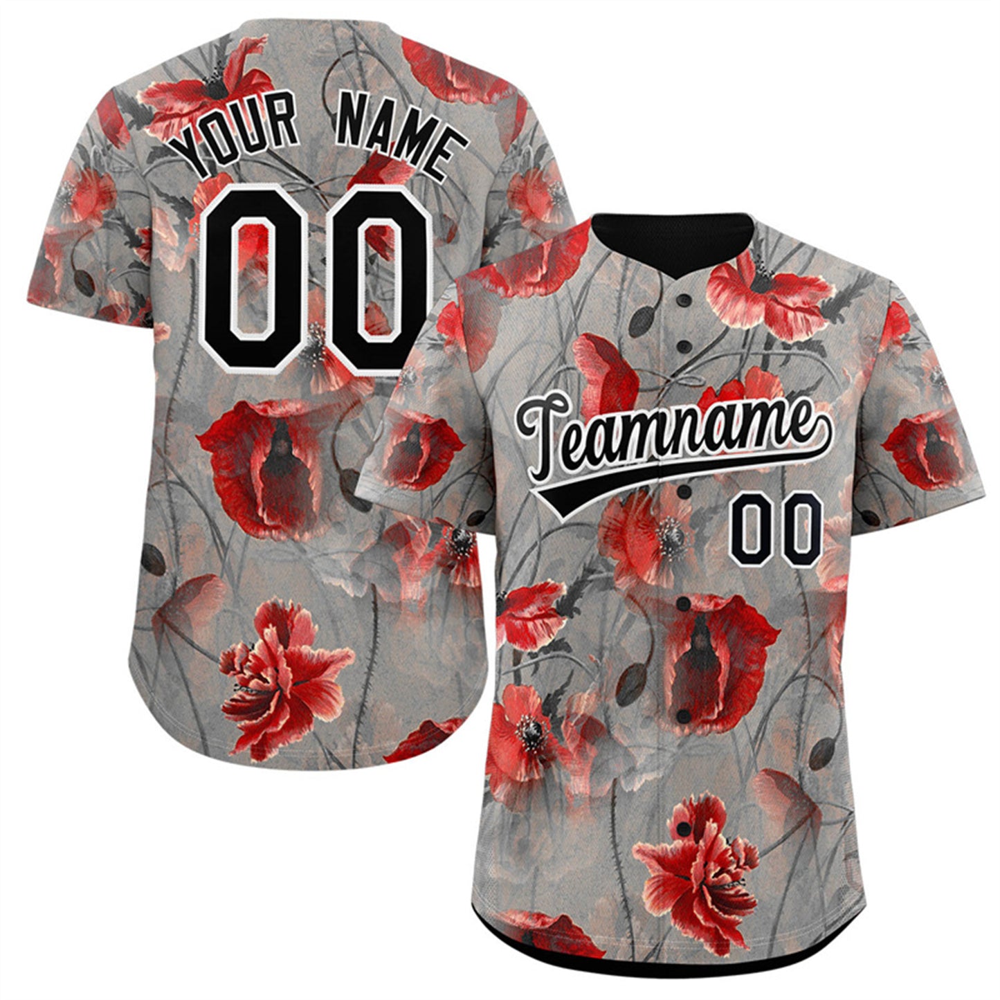 New Custom Beach Style Baseball Jerseys