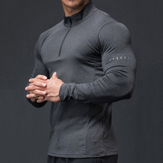 Quick Dry breathable Running Shirt Men Bodybuilding Sport T-shirt Long Sleeve