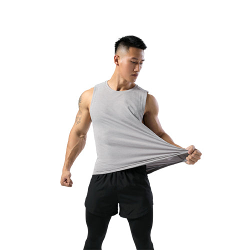 100% Polyester Men's tank top